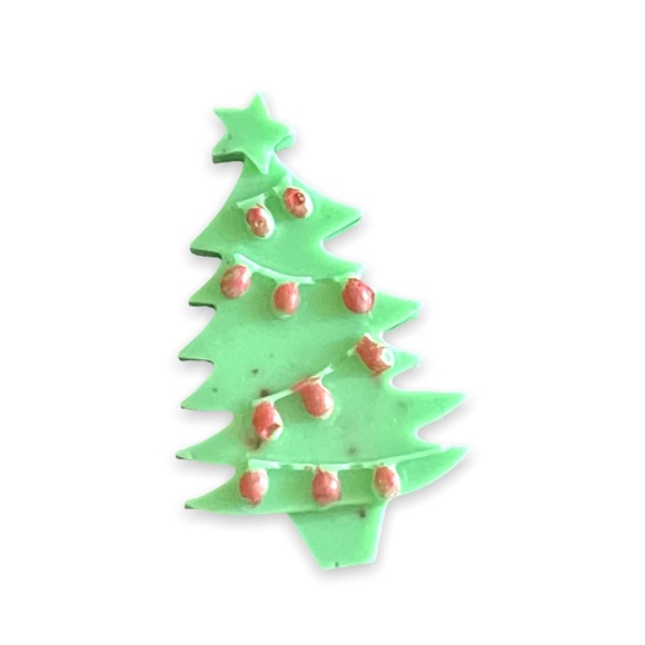 VintageBitchGifts Organic Cranberry Cookie Christmas Tree Mini Soaps 5 Pieces - Picture 8 of 9